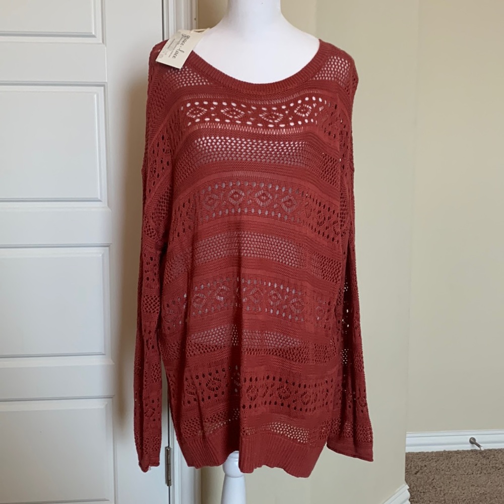 XL Grace and Lace Knit Sweater